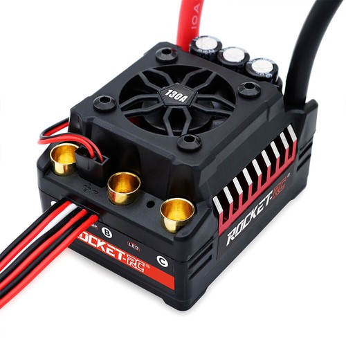 SURPASSHOBBY Rocket RC 130A ESC Brushless 160A ESC 4S for 1/7 1/8 RC Car Buggy - Picture 9 of 21