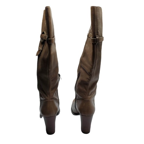 Nine West Kayleer Women's Knee High Leather Boot Size 9.5 Light Brown Tan Riding - Picture 7 of 21