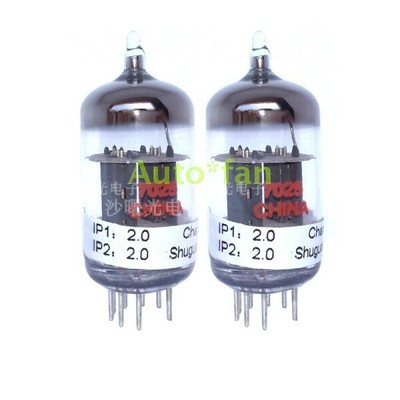 2 PCS New Matched Pair SHUGUANG 7025 Electron Tube Can Replace 12AX7 ECC83 #A6-3