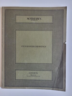 Katalog Sotheby's - Auktionskatalog 14.12.1992 - alte Meisterzeichnungen
