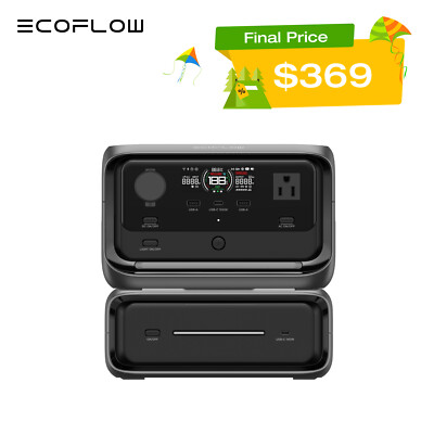 EcoFlow 572Wh Portable Power Station River 3 Plus with EB300 Extra Battery