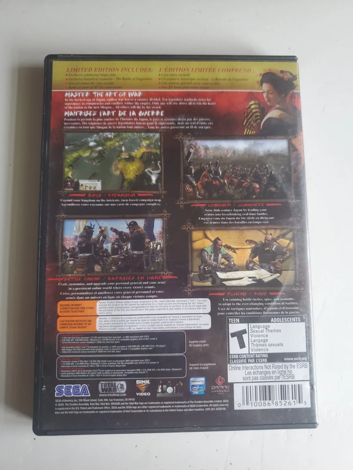 Total War Shogun 2 Limited Edition PC Computer Game SEGA - Image 2 of 4