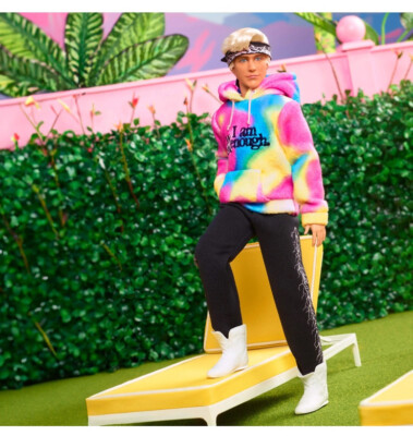 Barbie Signature Ken Doll Wearing I Am Kenough Hoodie Barbie The Movie     