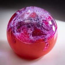 Caithness Glass Paperweight Inferno 1989 Colin Terris Numbered 3" 760g Scotland