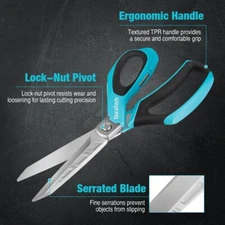 DURATECH 10" All-Purpose Heavy Duty Scissors for Carpet Leather Fabric Household