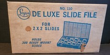 Logan Deluxe Slide File No. 110 for 2x2 300 Paper or 150 Glass Slides- 1 of 2