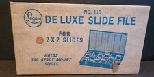 Logan Deluxe Slide File No. 110 for 2x2 300 Paper or 150 Glass Slides- 1 of 2