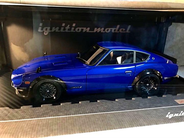 Ignition Model Ig0649 1 18 Nissan Datsun Fairlady Z Car S30 Blue Glow Star Japan For Sale Online Ebay