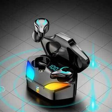 Gaming Earphone LED Display, Touch Control Wireless Waterproof Sport Earbuds