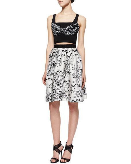 diane von furstenberg black and white dress