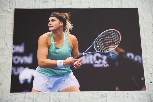 ORIGINAL Autogramm von Aryna Sabalenka. pers. gesammelt. 100% ECHT. GROSSFOTO - 第 1/1 張圖片