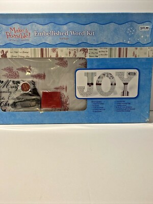 Make It Possible World Embellished Word Kit JOY