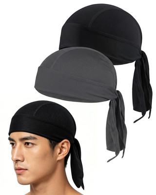 2 PCS Sport Bandana Cap, Schnell-Trocknend, Kopftuch Hat Herren, Atmungsaktive S