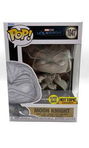 Funko POP! Moon Knight 1047 GITD Hot Topic Exclusive Marvel W/ Protector!