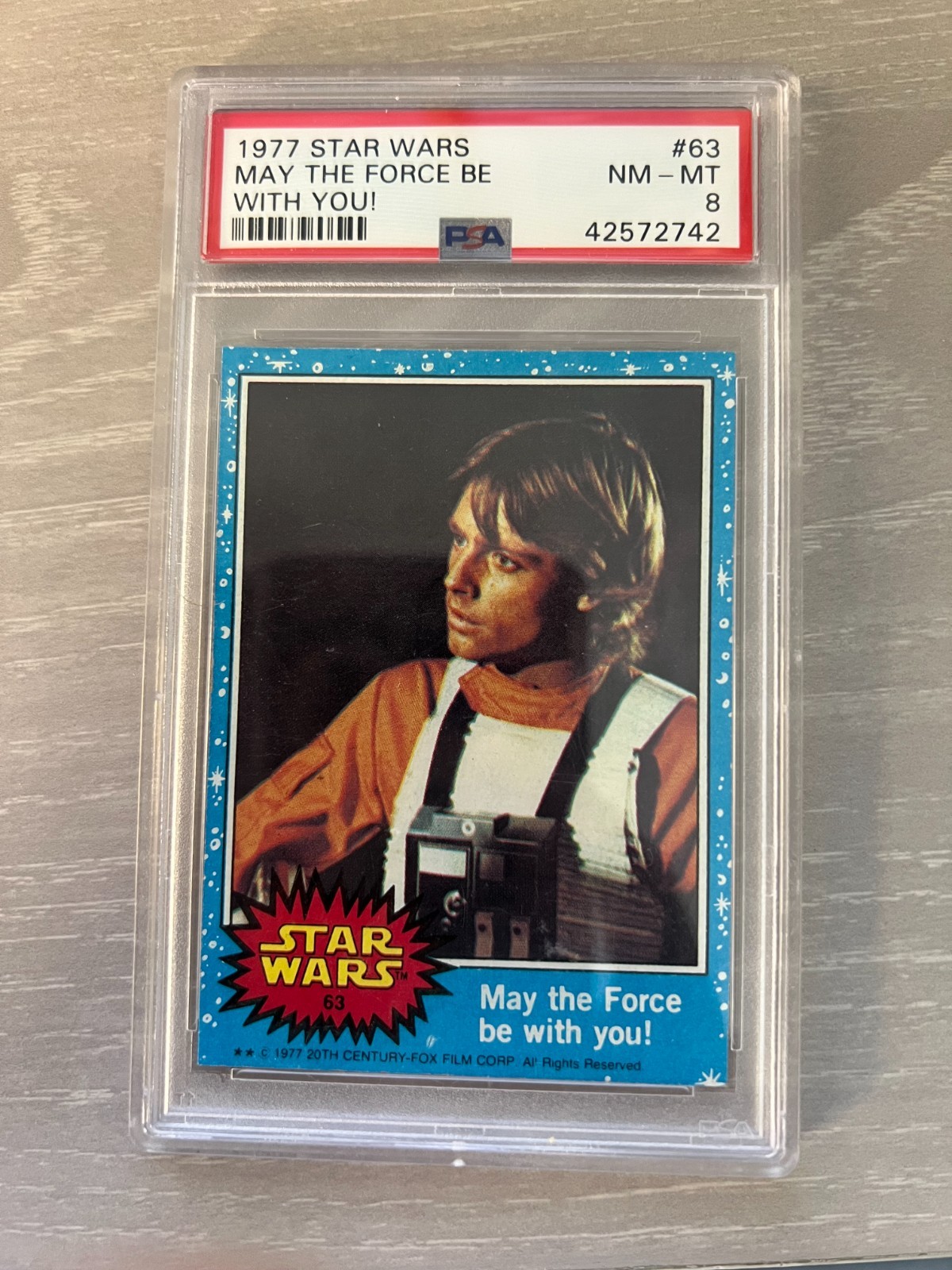 May the Force Be with You! - 1977 Topps Star Wars #63 PSA 8