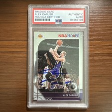 ALEX CARUSO signed auto 2019-20 PANINI NBA HOOPS CARD #5 w/ COA PSA SLAB