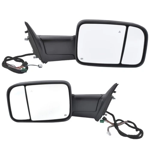 Pair Power Heated Towing Mirror Fold For 19-21 Ram 2500 3500 CH1320506 CH1321506