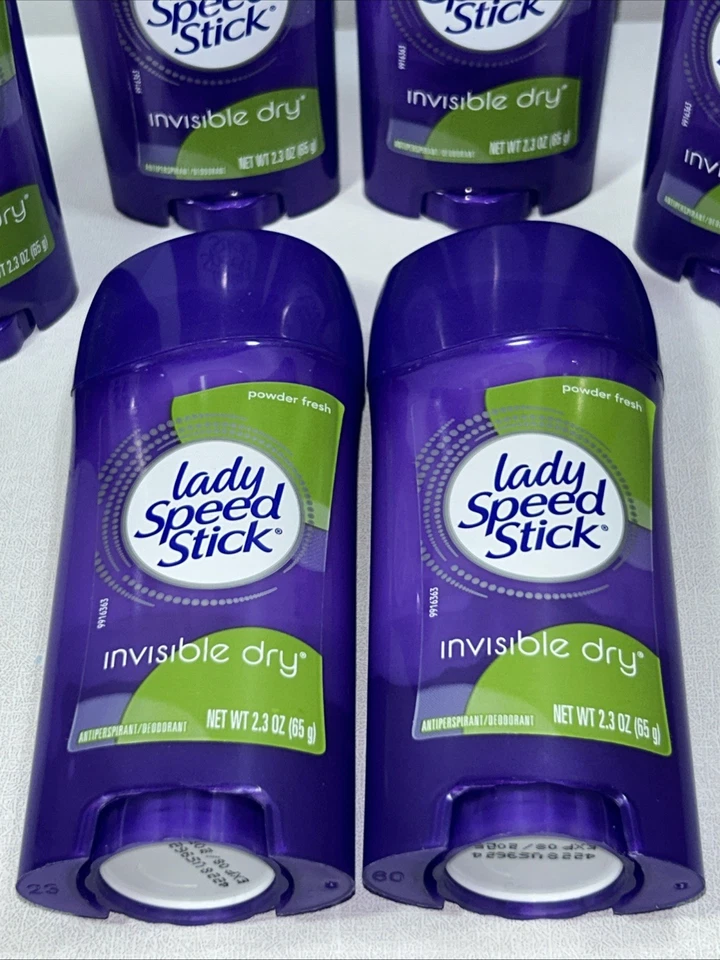 6 novos desodorantes antitranspirantes em pó Lady Speed Stick fresco invisível seco - Imagem 2 de 4