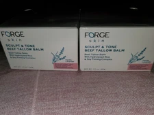2 Forge Skin Sculpt & Tone Beef Tallow Balm 1.7 oz Hydrolyzed Rice & Soy 