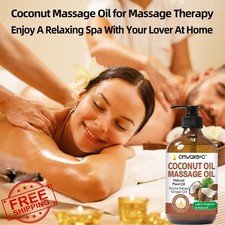 Coconut Oil Massage Oil Carrier Oil Non-Greasy Skin Hair Spa