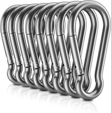 8 PCS Heavy Duty Carabiner Clips,  NO Rust  1360Lbs 304 Stainless Steel Carabine
