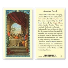 Apostles Creed - Laminated Holy Card E24-374