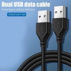 USB A Male to Male Cable USB 2.0 Data Transfer Lead for PC Laptop Hard Drive Cam