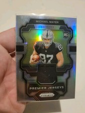 Premier Jerseys Michael Mayer Las Vegas Raiders Rookie Card Patch Panini. rookie card picture