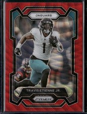 2023 Panini Prizm Travis Etienne Jr Red Wave Prizm 128/149 #138 Jaguars