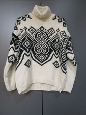 Dale Norway Strickpullover Beige Schwarz Grob...