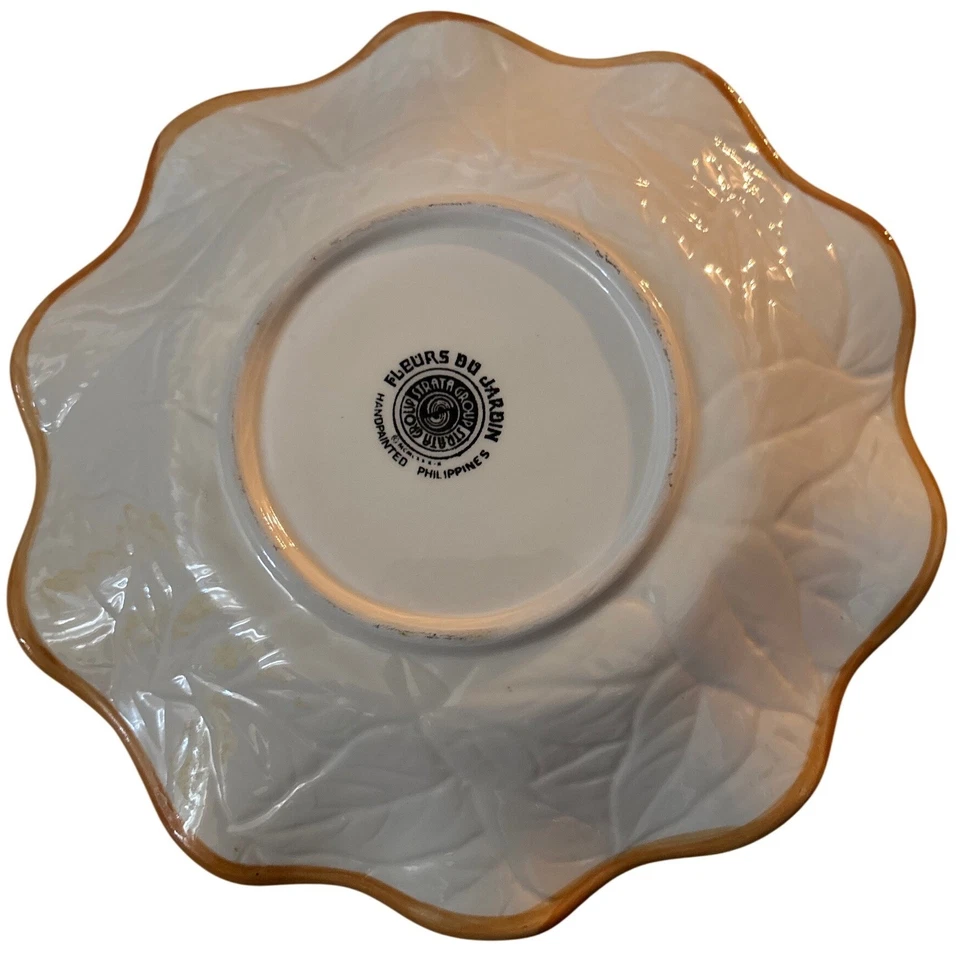 Handpainted Ceramic Lemon Blossom Mug and Saucer Set Philippines - Image 3 of 4