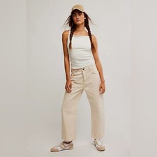 (Q5) Jeans ragazzo We The Free Deep Trance in velluto a coste color osso, taglia 29 con 