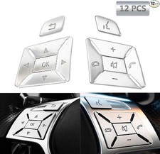 Steering Wheel Button Trim Cover Stickers Inner Car Decoration Fit for E C G Cla