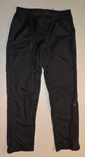 MEN'S MEDIUM SIERRA DESIGNS MICRO LITE SEAM SEALED BLACK NYLON RAIN PANTS