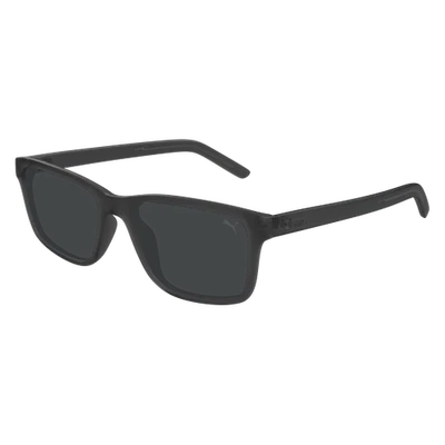 PUMA PU0493S-003 Lunettes De Soleil Wayfarer Gris Foncé Mat, Nylon, 100% UV - Photo 1/3