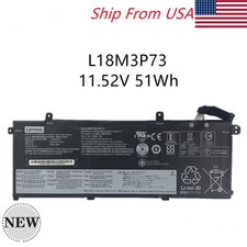 Genuine 51WH L18M3P73 L18L3P73 Battery For Lenovo ThinkPad T490 T495 P43S T14 US