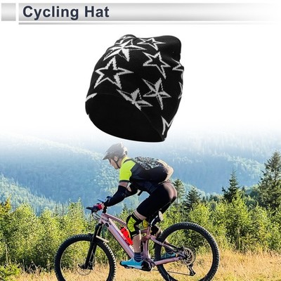 Cycling Hat Warm  Comfortable and Breathable Black Bottom 22x21cm 1 Pcs