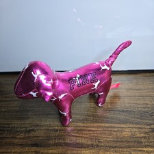 Victoria Secret Metallic Pink Plush Collectors Dog Logo Plush