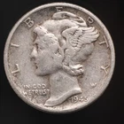 1945 UNITED STATES - Mercury Dime - Silver coin - Lot #22