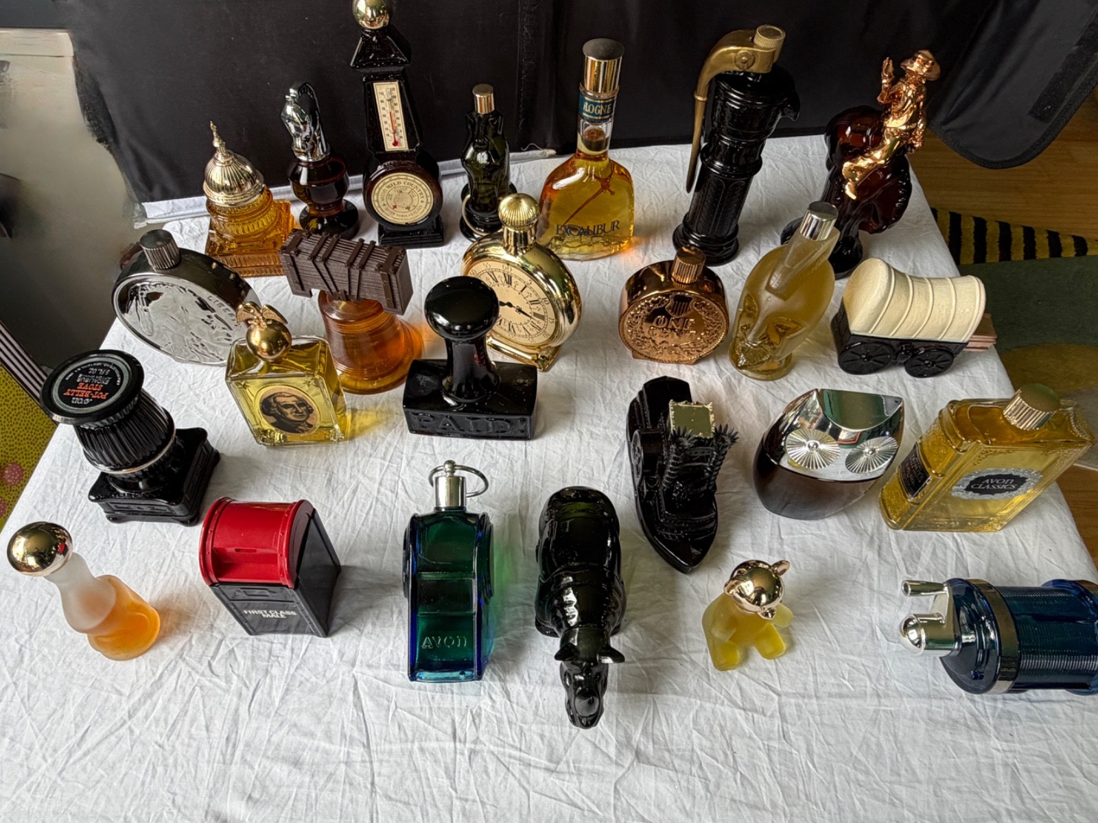 Various Avon Vintage 1970's Glass Decorative Decanters - Individually Priced.