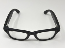 Ray Ban Meta Wayfarer Sunglasses Shiny Black With G15 Green Plano Lens Very Good