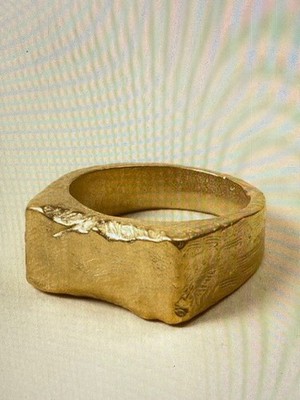 Fragment -Paris Design Brute Signet RIng ( Gold ) Gr. 10  Neu OVP