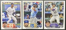 2023 Topps - 3 Card MLB Lot - Brendon Davis, MJ Melendez, Ezequiel Tovar