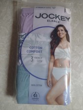 3 Pack, Women's Jockey French Cut Elance 100 Cotton Comfort Underwear