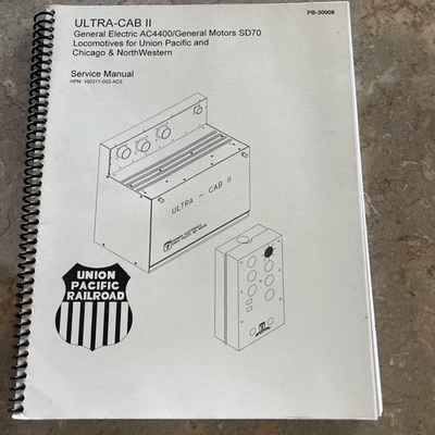 #ad #ad Ultra Cab 2 GE AC4400 GM SD70 Locomotive For Union Pacific Chi NW Service Manual $29.99