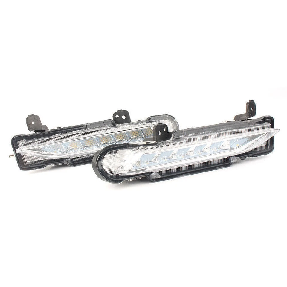 Luz LED de conducción diurna doble color 2 piezas para Toyota Yaris 2017-18 Drl Foto 3 de 4