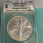 2011 Silver Eagle Inaugural Strike MS70