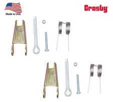 2PK Crosby S-4320 Replacement Steel Hook Latch Kit 1096325 for 3/4  1 Ton WLL ...