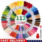Lot 112 Multi Colors Cross Stitch Floss Cotton Thread Embroidery Sewing Skeins