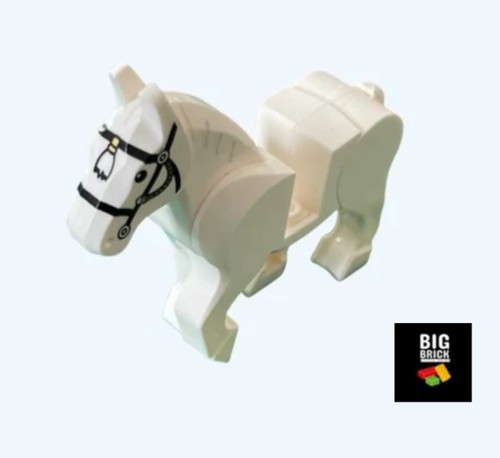 BBLB Brick White Horse , City Farm Animal, Castle , Lego compatible- New - Picture 2 of 2